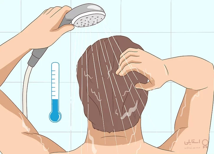 شستن مو با آب سرد