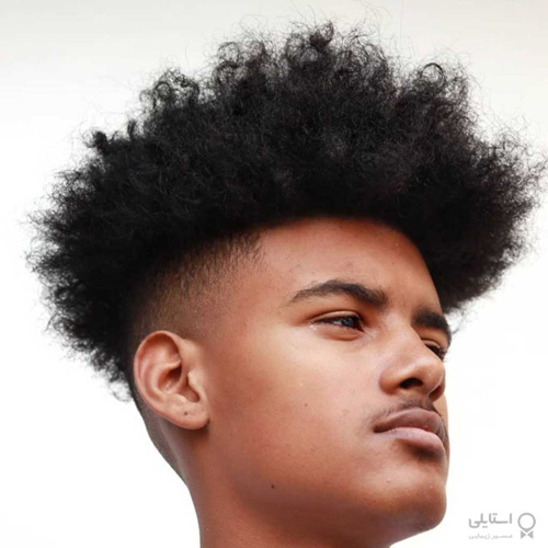 مدل موی Mid Fade برای مردان سیاه پوست