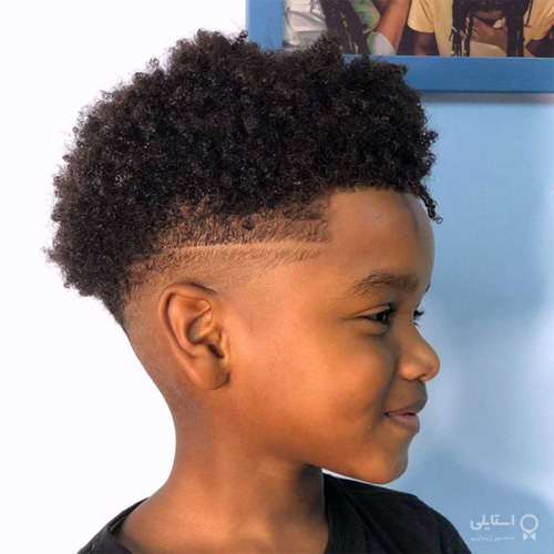 مدل موی ناز محو برای پسران سیاه پوست