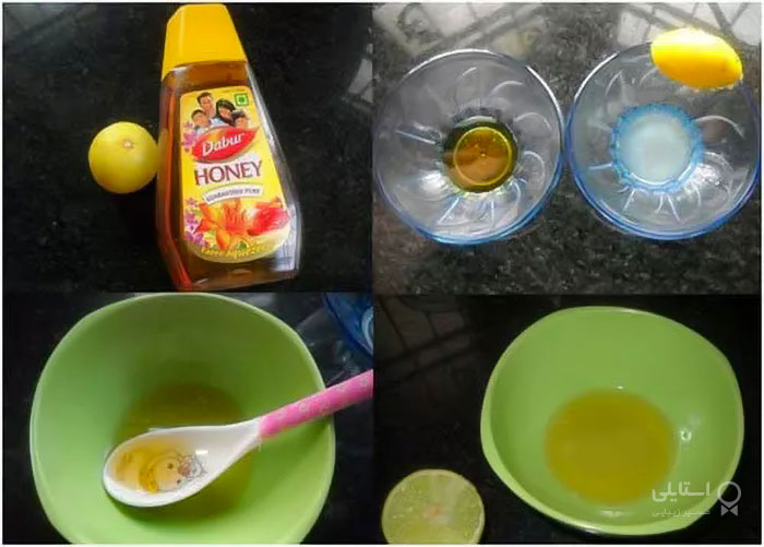 مخلوط آب لیمو و عسل درمان جوش