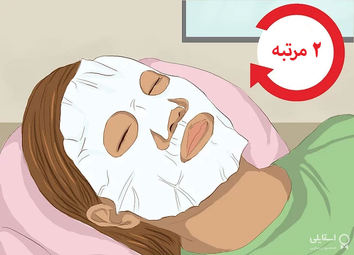 استفاده از ماسک مرطوب کننده روی پوست