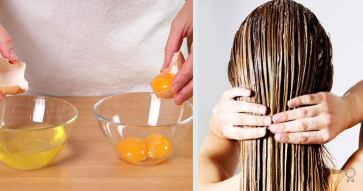 استفاده از زرده تخم مرغ روی مو