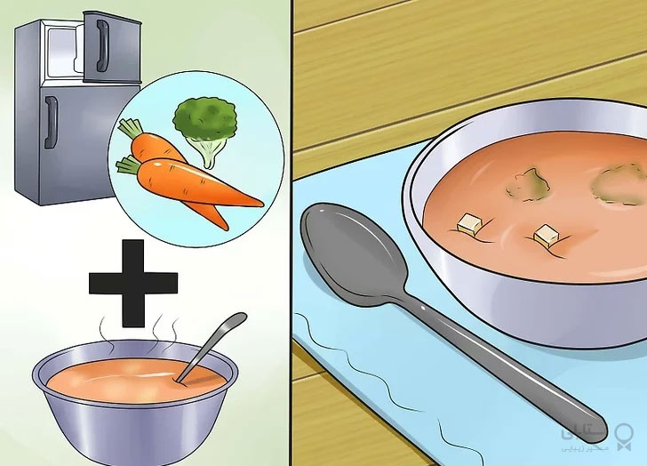 اضافه کردن هویج به سوپ