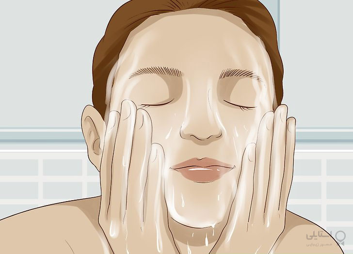 شستن صورت با آب نارگیل 