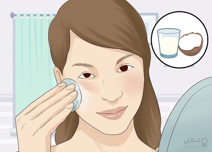 پاک کردن آرایش با آب نارگیل
