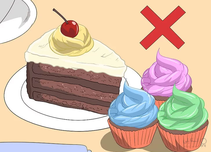 خوردن کاپ کیک و کیک ممنوع