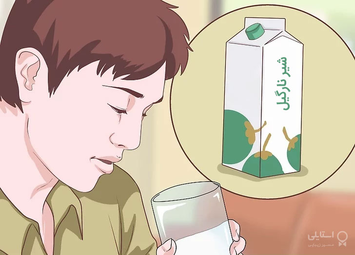 نوشیدن شیر نارگیل