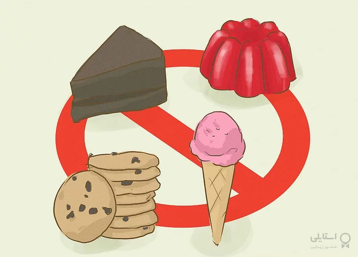مصرف شیرینی و شکلات ممنوع