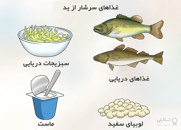 غذاهای سرشار از ید