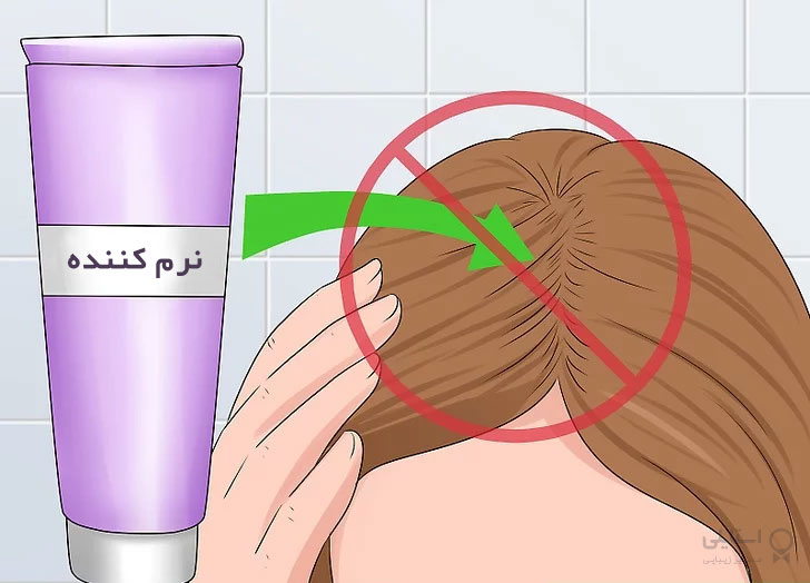 استفاده از نرم کننده روی ریشه مو ممنوع