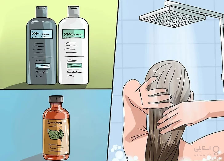 شستن مو در حمام