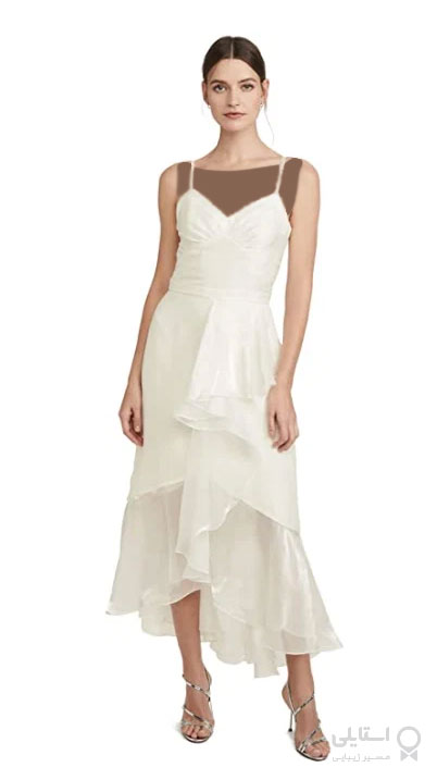 لباس عروس بلند با دامن جلو کوتاه و پشت بلند