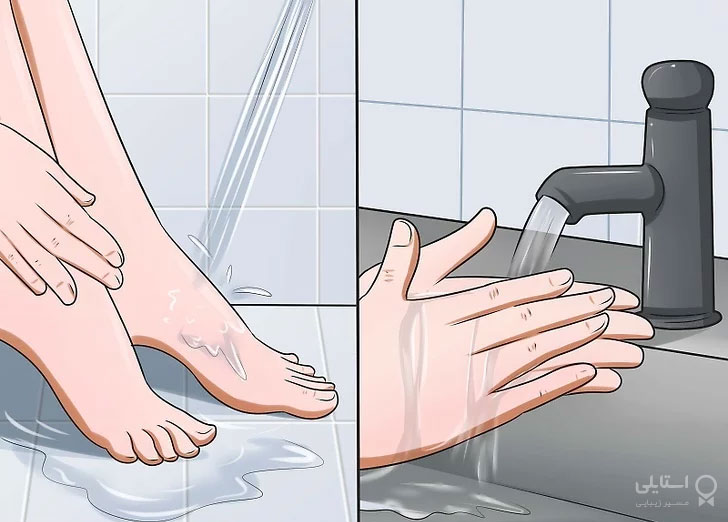 شستن دست و پا