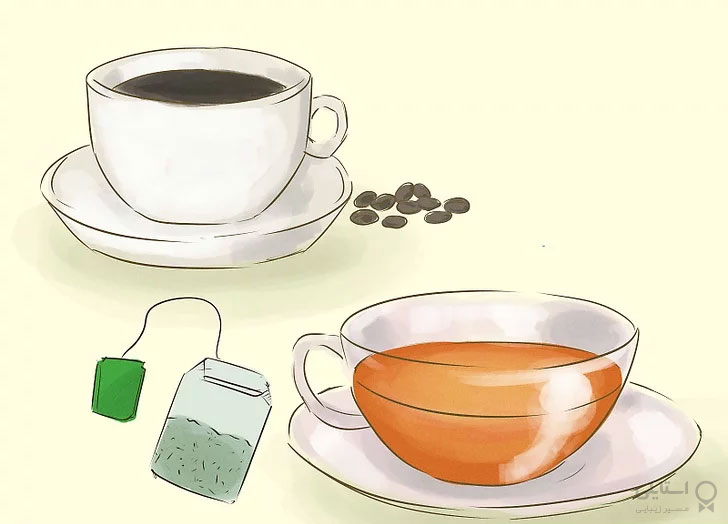 نوشیدن چای و قهوه 