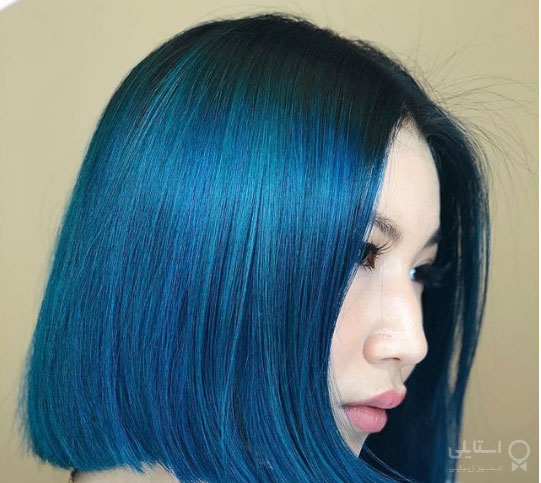 رنگ موی آبی کلاسیک