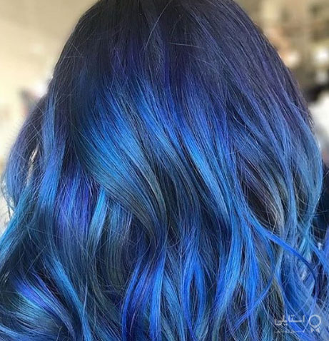 رنگ موی آبی کلاسیک