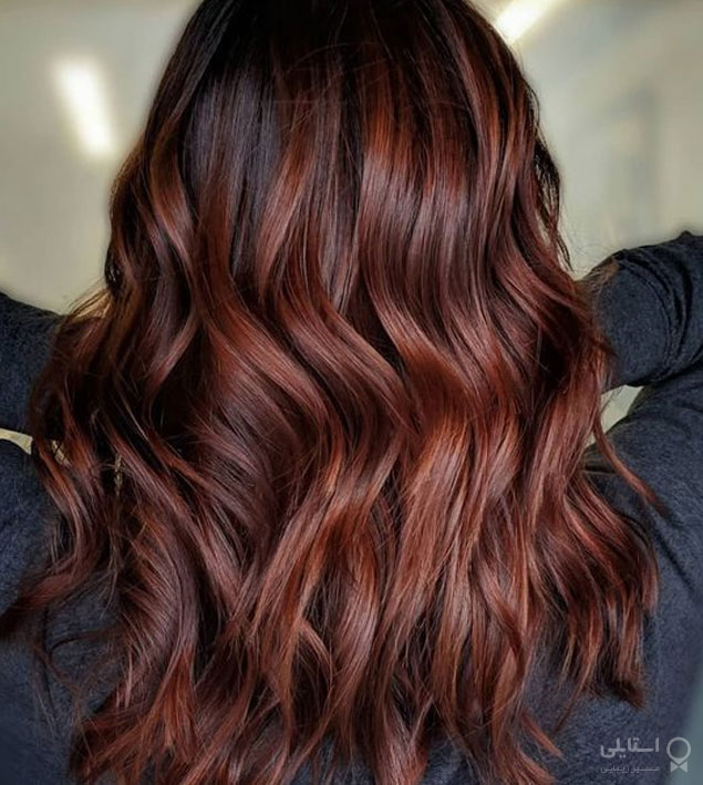 رنگ موی شکلاتی و قرمز ماهاگونی