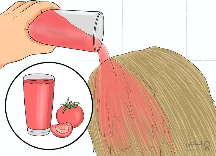 شستن مو با آب گوجه فرنگی