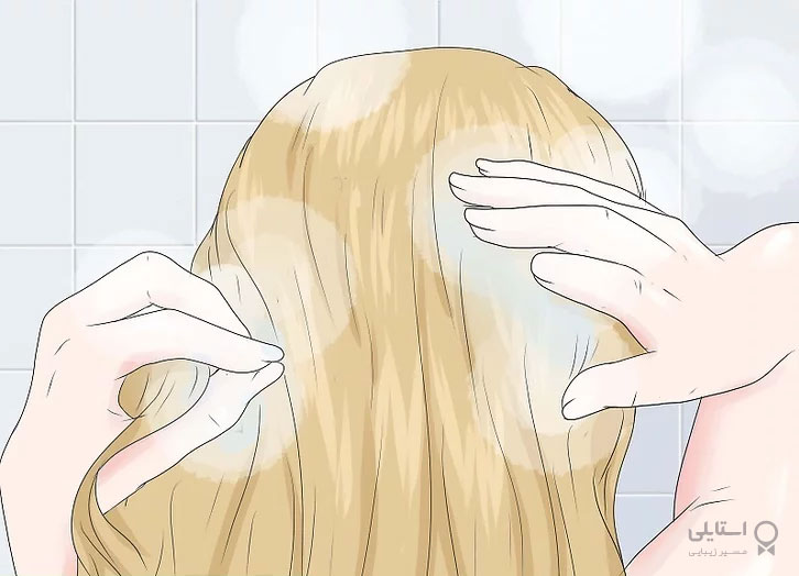 شستن مو با آب