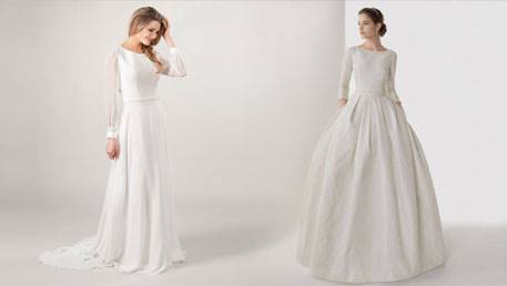 19 لباس عروس ساده و شیک برای عروس‌های مدرن