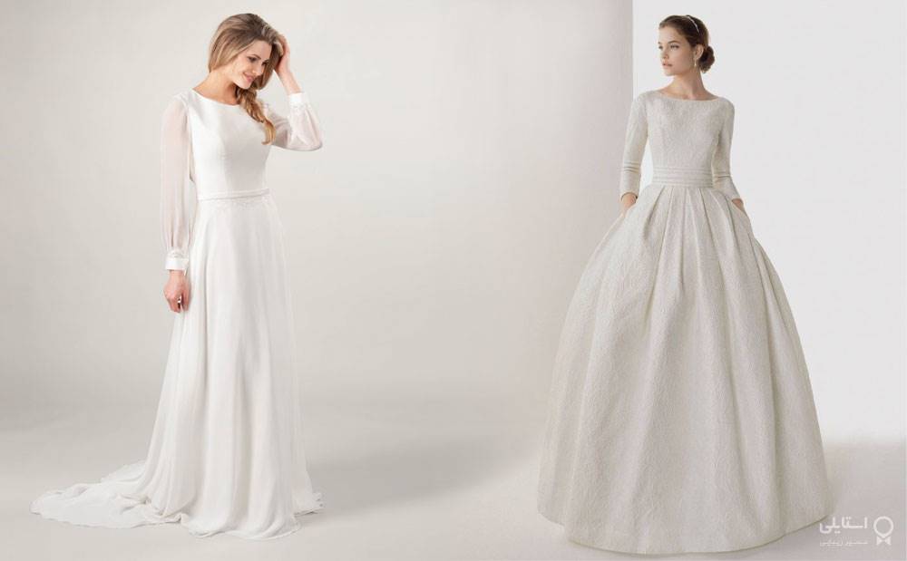 19 لباس عروس ساده و شیک برای عروس‌های مدرن