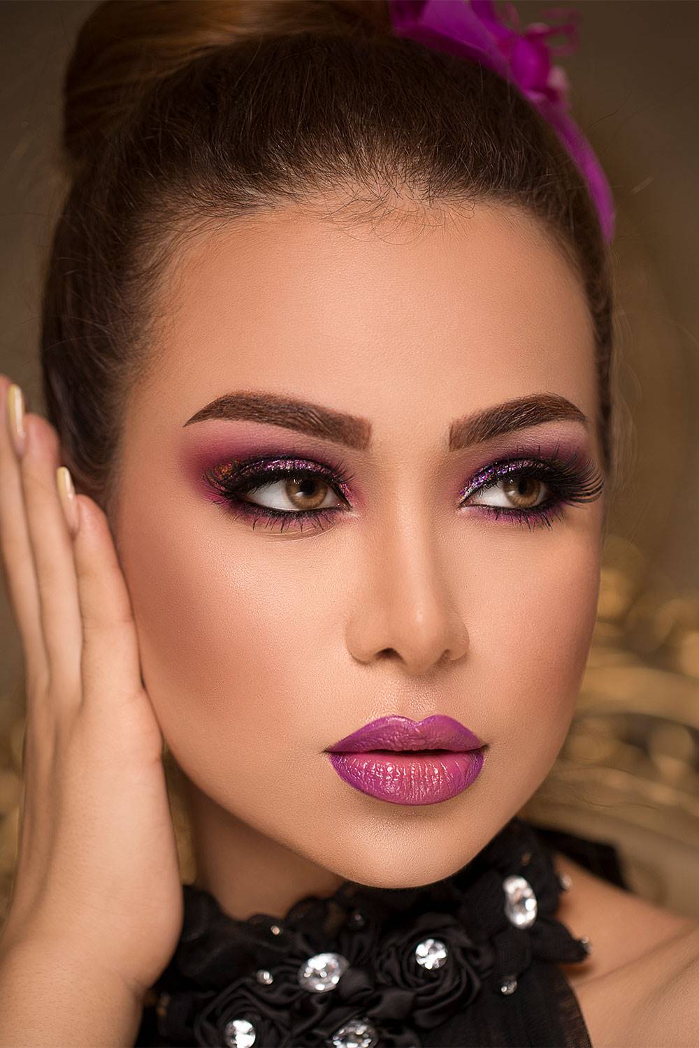 میکاپ بنفش